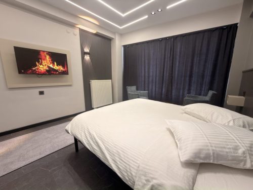 Lüks apart daire yatak odası görünümü