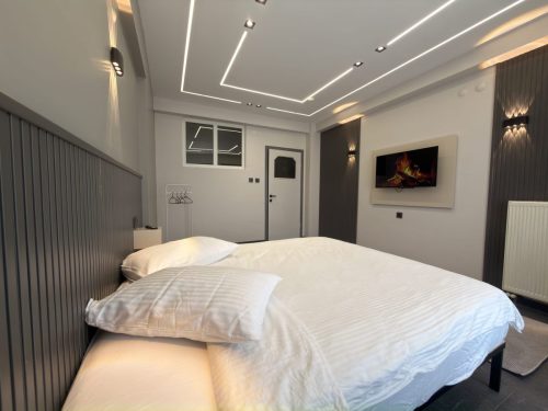 Lüks apart daire yatak odası görünümü