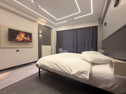 Lüks apart daire yatak odası görünümü